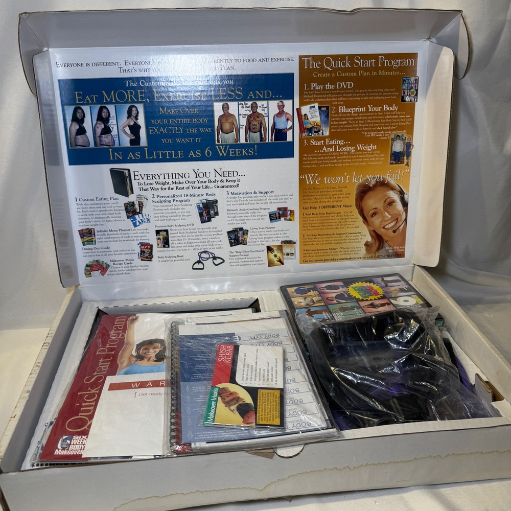 Michael Thurmond Six Week Body Makeover Complete System Kit DVDs Binder Band